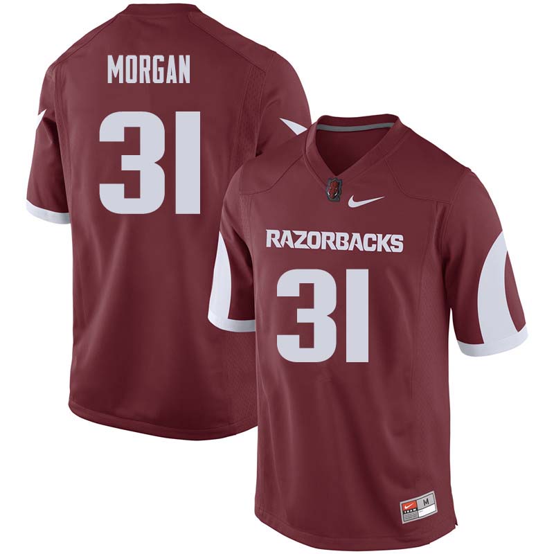 Men #31 Grant Morgan Arkansas Razorback College Football Jerseys Sale-Cardinal